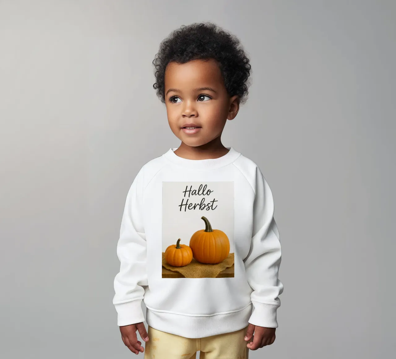 Ciao zucca d'autunno | Zucca d'autunno Design felpa neonato da Casa Calm