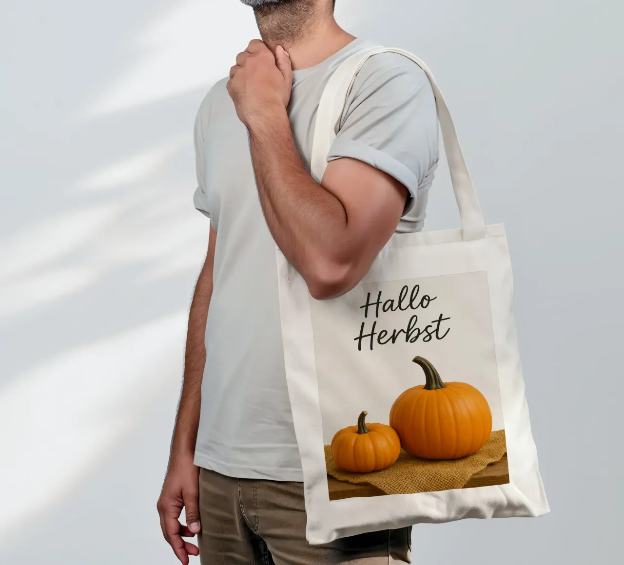 Ciao zucca d'autunno | Zucca d'autunno Design borsa in juta da Casa Calm