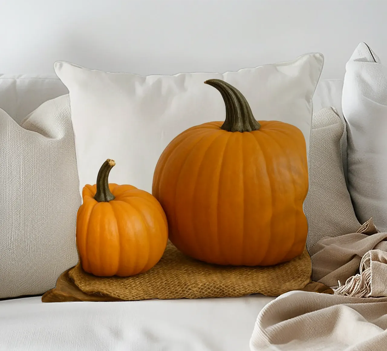 Ciao zucca d'autunno | Zucca d'autunno Design cuscino da Casa Calm