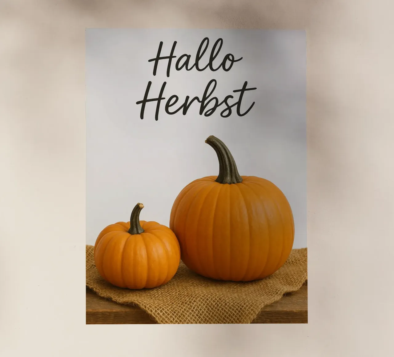 Ciao zucca d'autunno | Zucca d'autunno Design pellicola backlit da Casa Calm