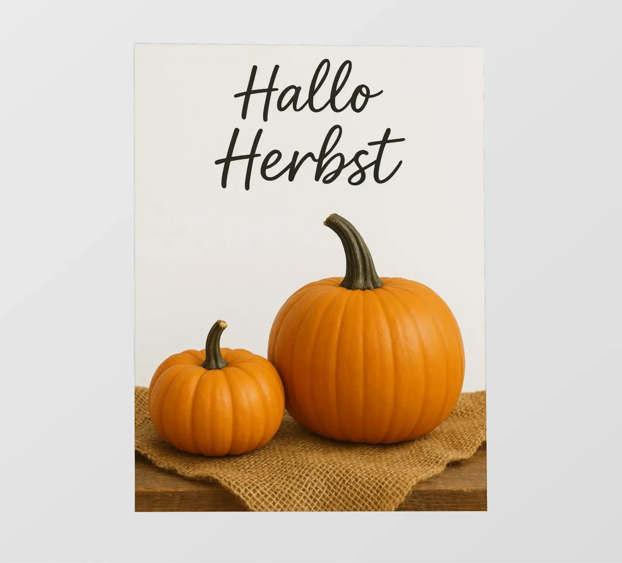 Ciao zucca d'autunno | Zucca d'autunno Design telo in pvc da Casa Calm
