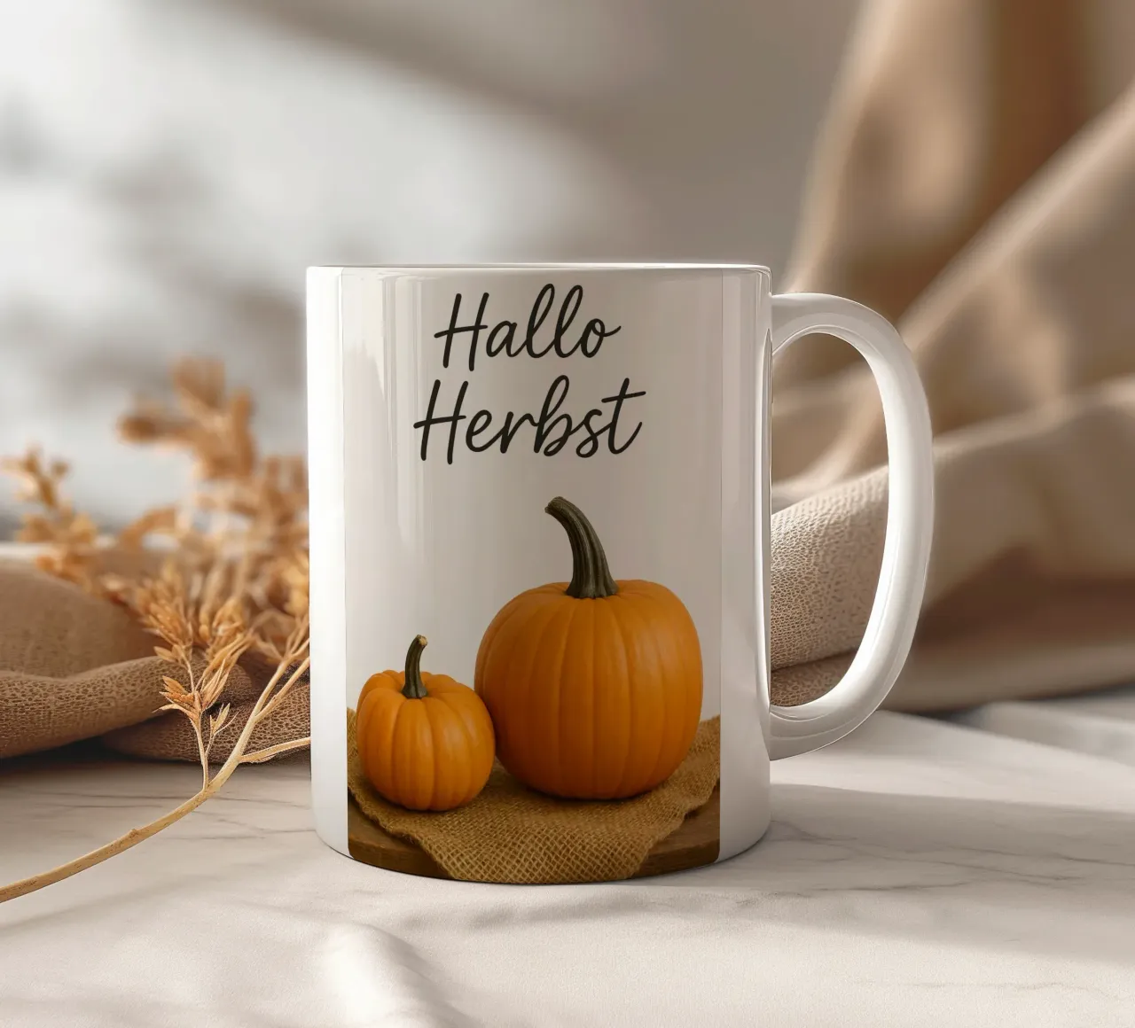 Ciao zucca d'autunno | Zucca d'autunno Design tazza in ceramica da Casa Calm