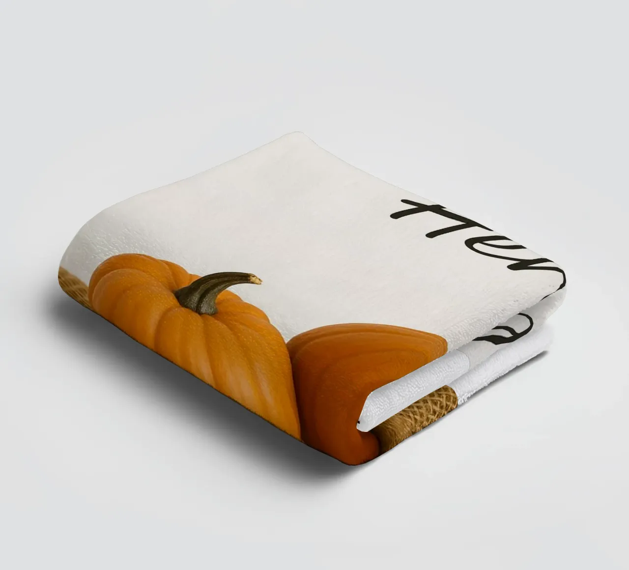 Ciao zucca d'autunno | Zucca d'autunno Design asciugamano da bagno da Casa Calm