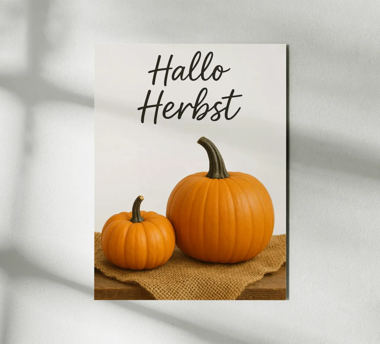 Ciao zucca d'autunno | Zucca d'autunno Design alluminio dibond da Casa Calm