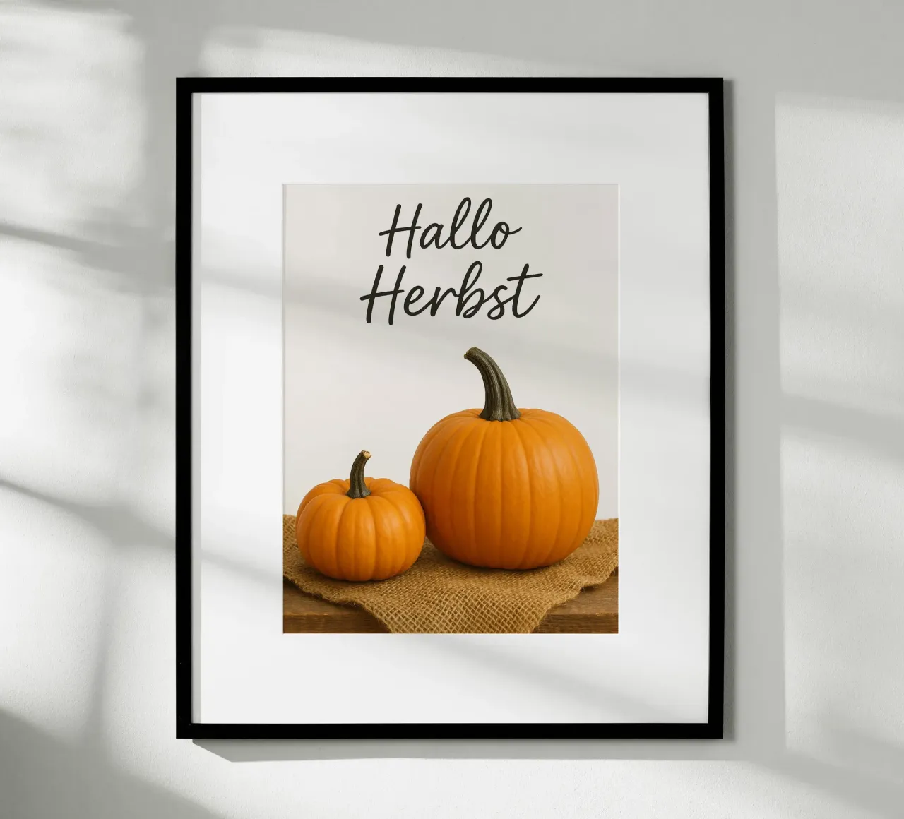 Ciao zucca d'autunno | Zucca d'autunno Design carta hahnemühle da Casa Calm