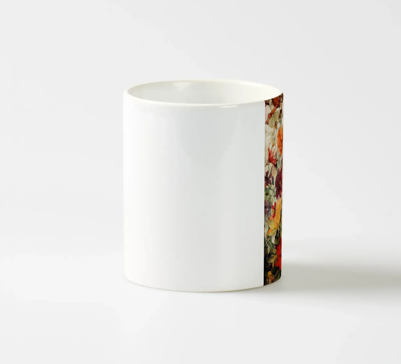 Prato autunnale di piante selvatiche tazza in ceramica da Justyna Jaszke JBJart