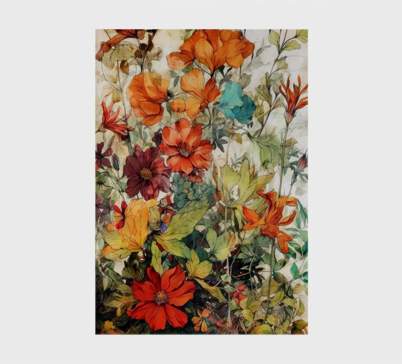 Autumn Meadow of Wild Plants notebook by Justyna Jaszke JBJart
