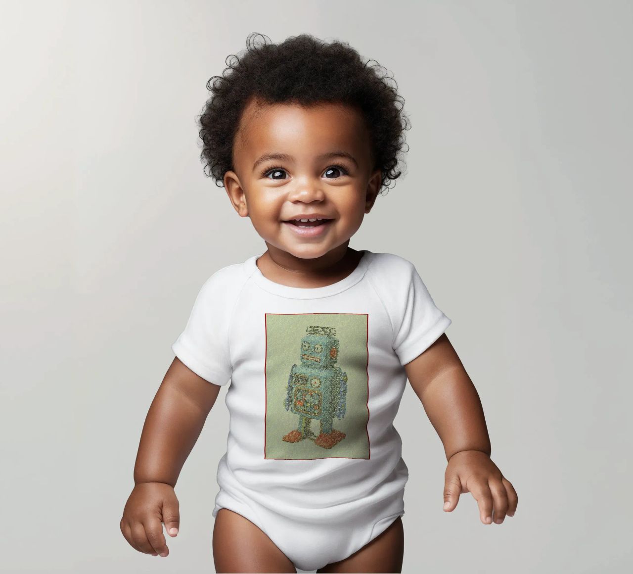 Laws Of Robotics body neonato maniche corte da Robotic Ewe
