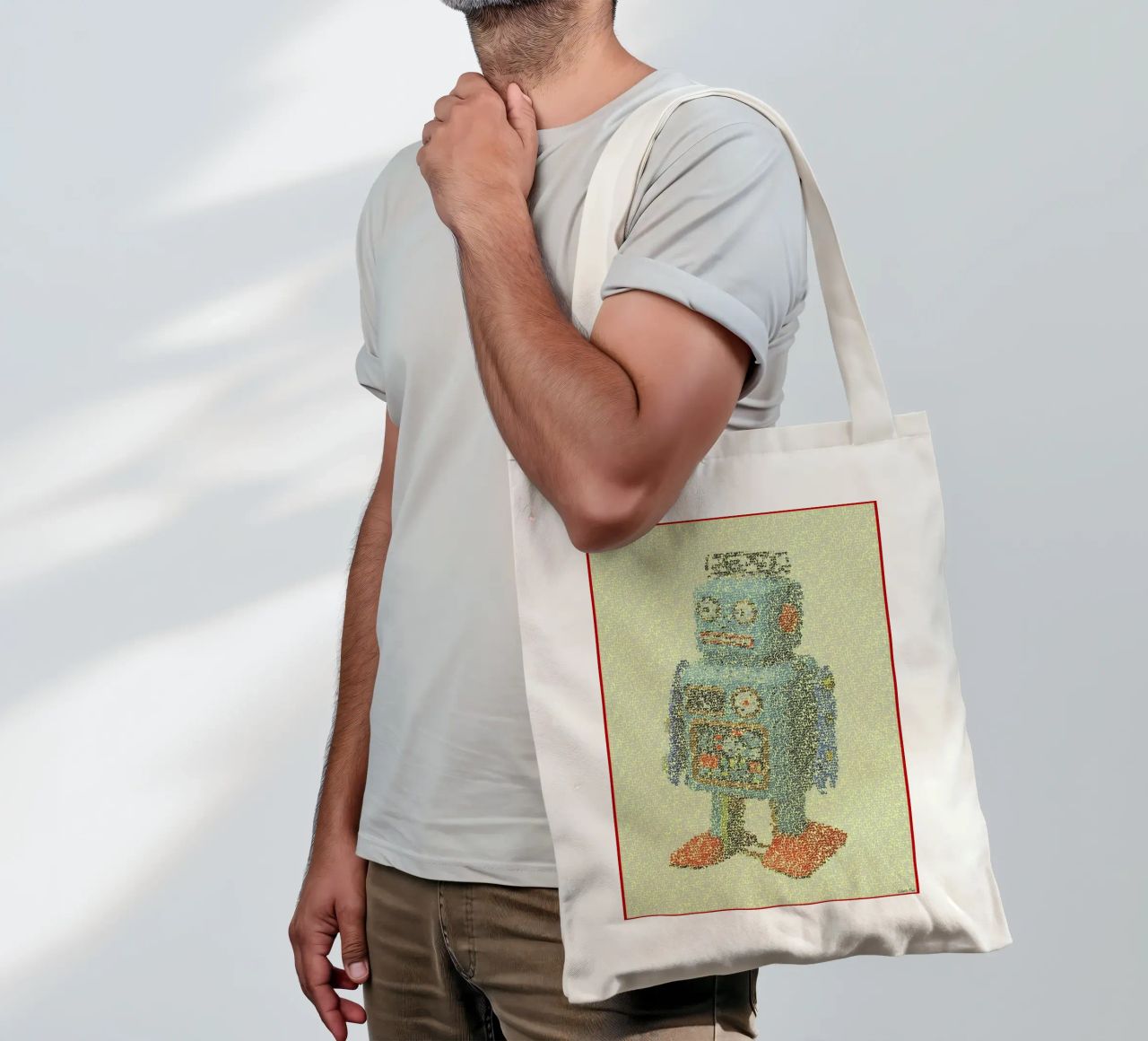 Laws Of Robotics borsa in juta da Robotic Ewe