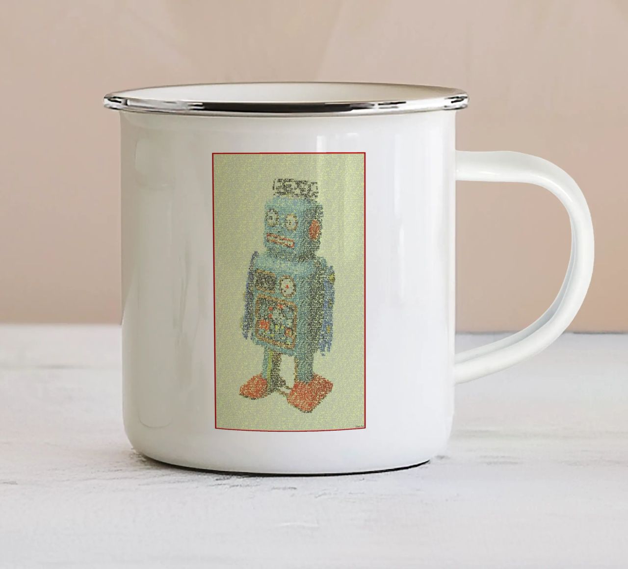 Laws Of Robotics tazza in smalto da Robotic Ewe