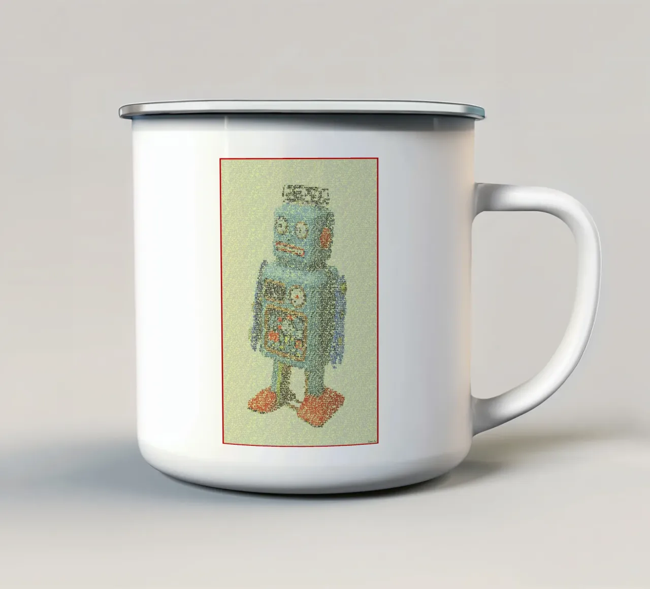 Laws Of Robotics Emaille Tasse von Robotic Ewe