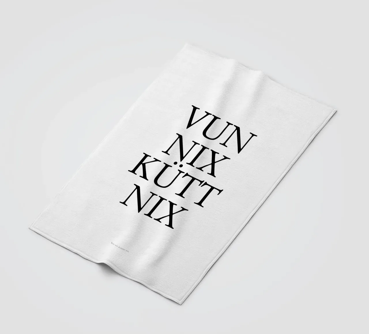 Von nix kütt nix - Kölsche Weisheit coperta in pile da Ohkimiko