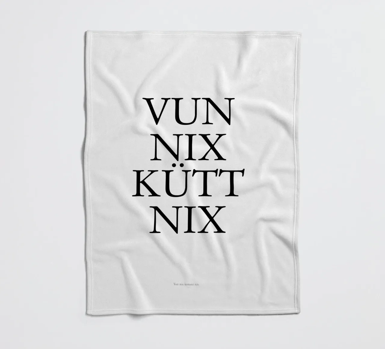 Von nix kütt nix - Kölsche Weisheit coperta in pile da Ohkimiko