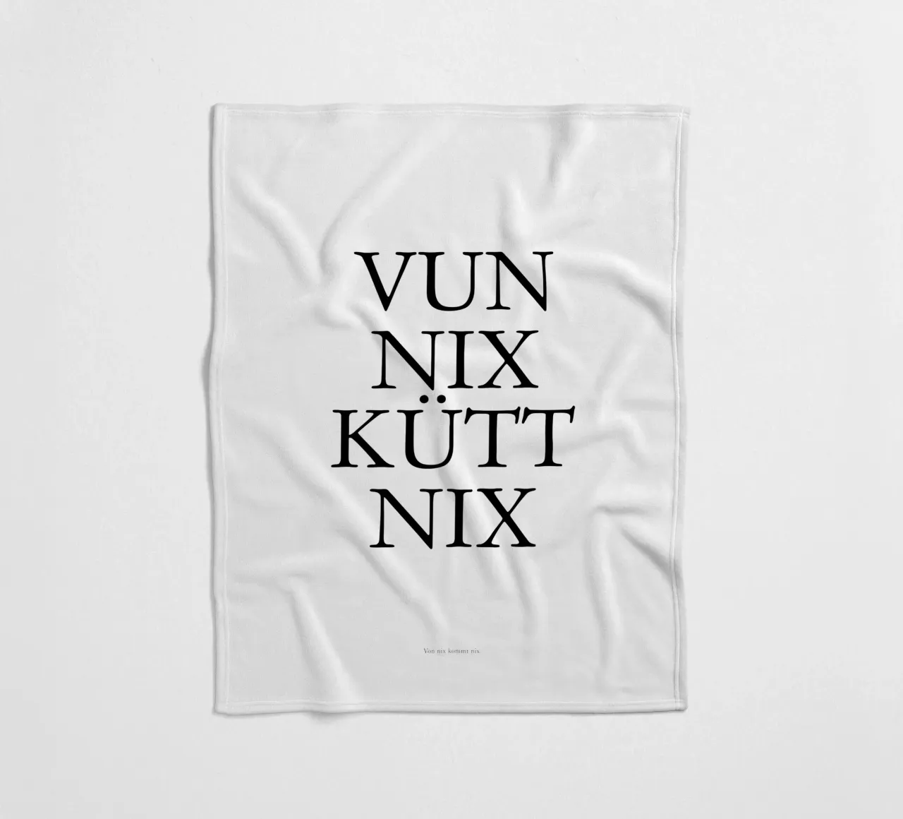 Von nix kütt nix - Kölsche Weisheit coperta in pile da Ohkimiko