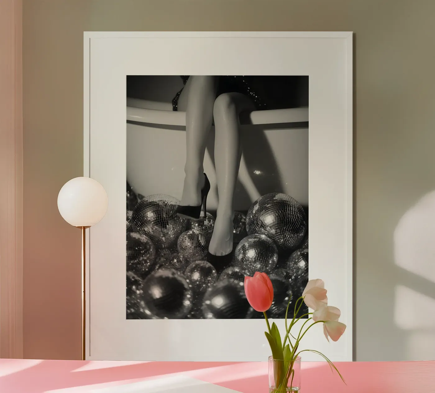 Disco Bath poster van Mononoir