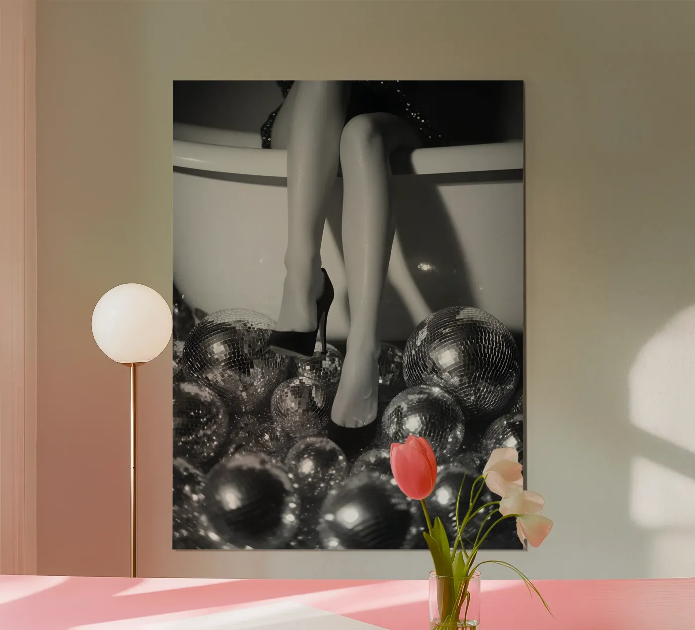Disco Bath poster van Mononoir