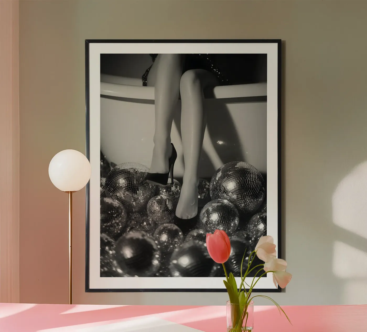 Disco Bath poster van Mononoir