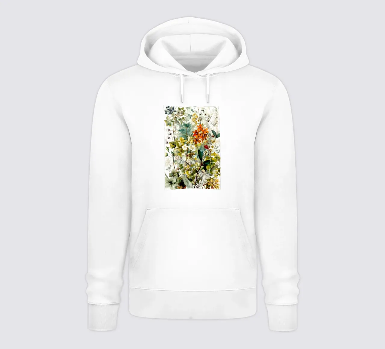 Pradera de hierbas silvestres sudadera con capucha de Justyna Jaszke JBJart