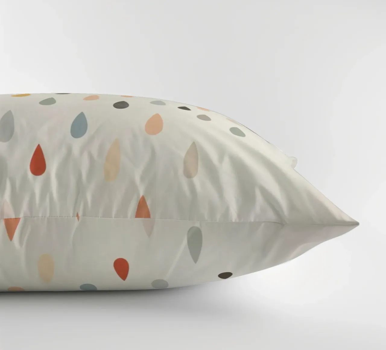Nuvola con gocce di pioggia colorate cuscino da DesignDoodle