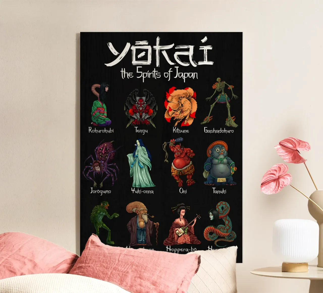 Yōkai - Il mondo degli spiriti giapponese in sintesi plexiglass da pixelbull - medieval art and more