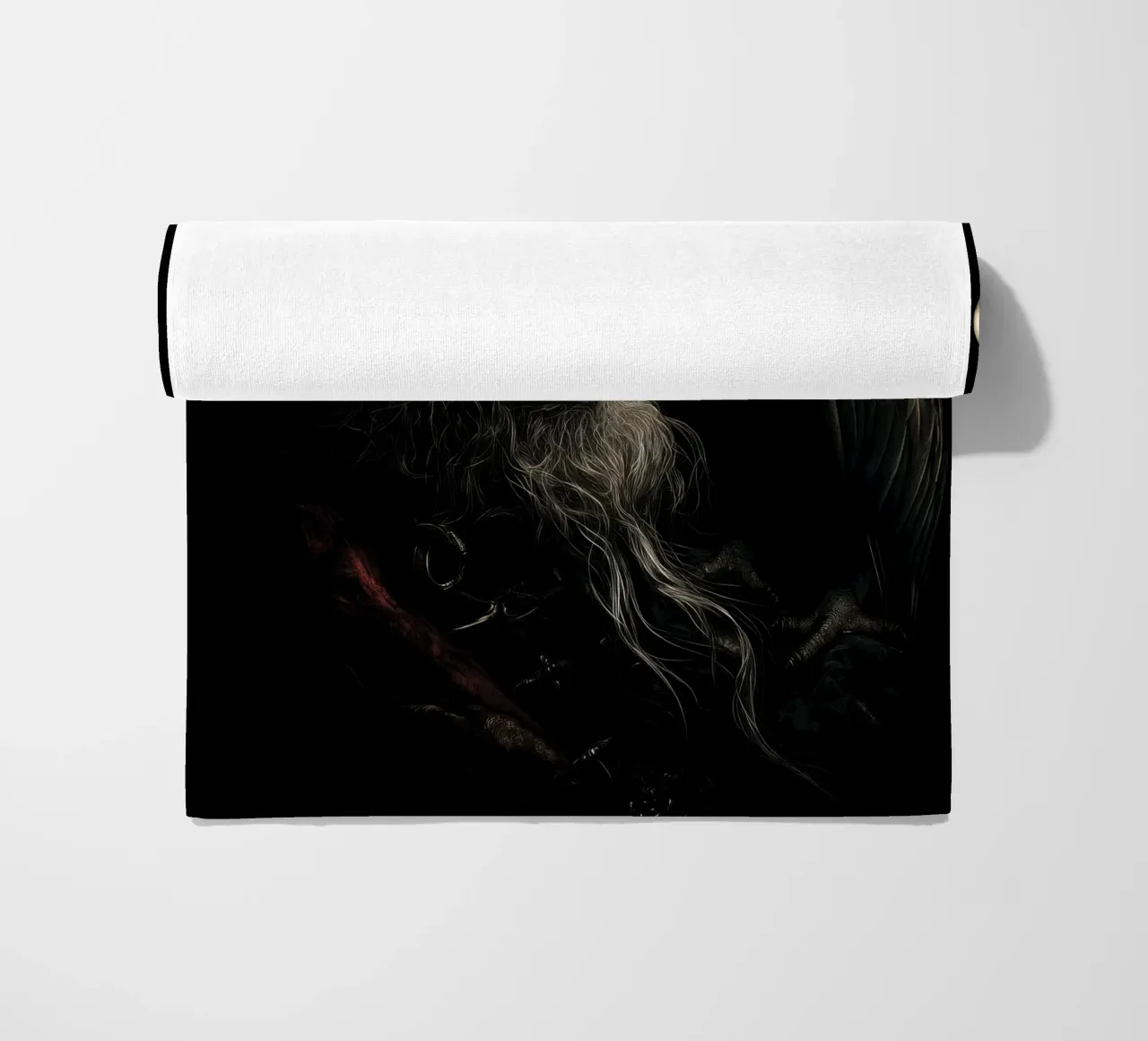 Studio sui pirati scuri con pappagallo telo mare da pixelbull - medieval art and more