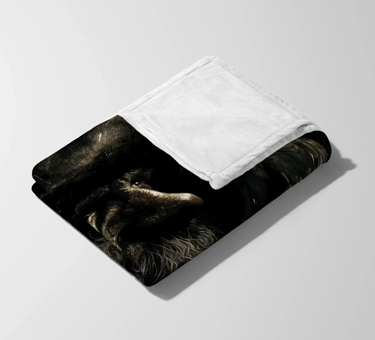 Studio sui pirati scuri con pappagallo coperta in pile da pixelbull - medieval art and more