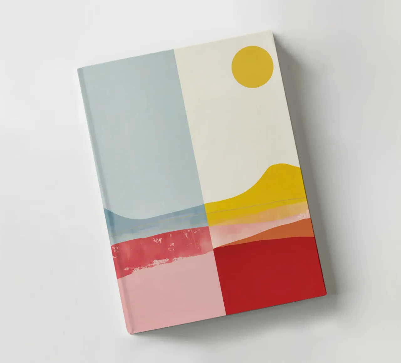 Abstract landscape with sun | Shared serenity notebook by Autofocus
