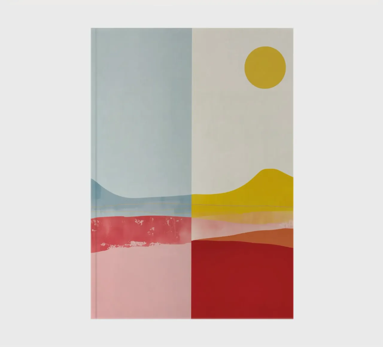Abstract landscape with sun | Shared serenity notebook by Autofocus