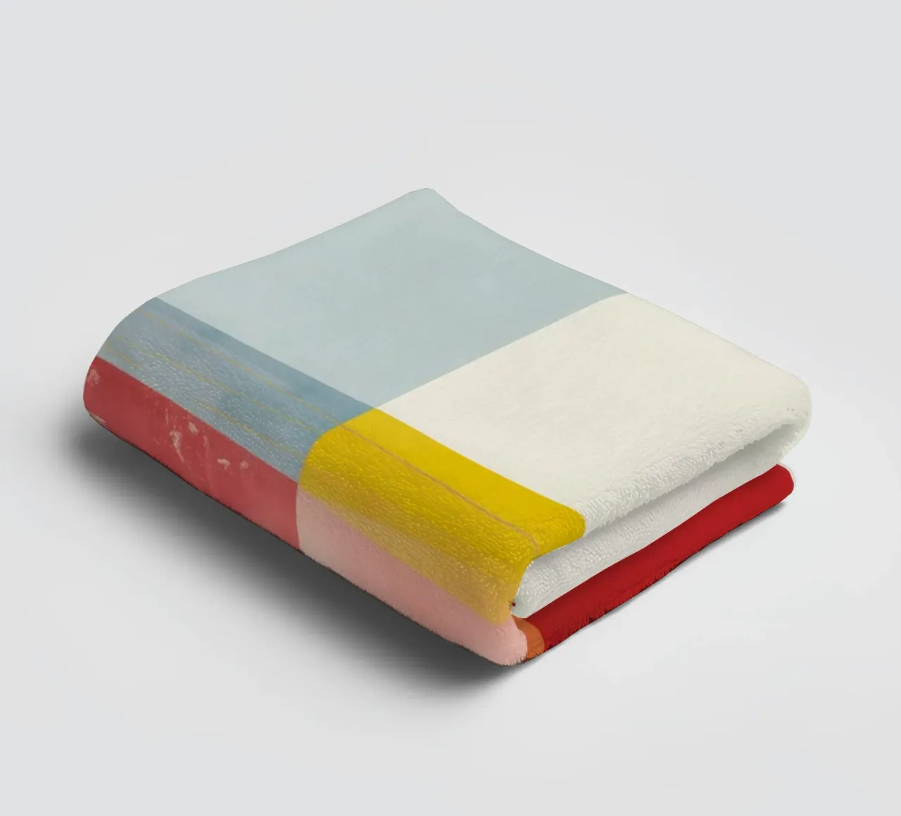 Abstract landscape with sun | Shared serenity towel by Autofocus