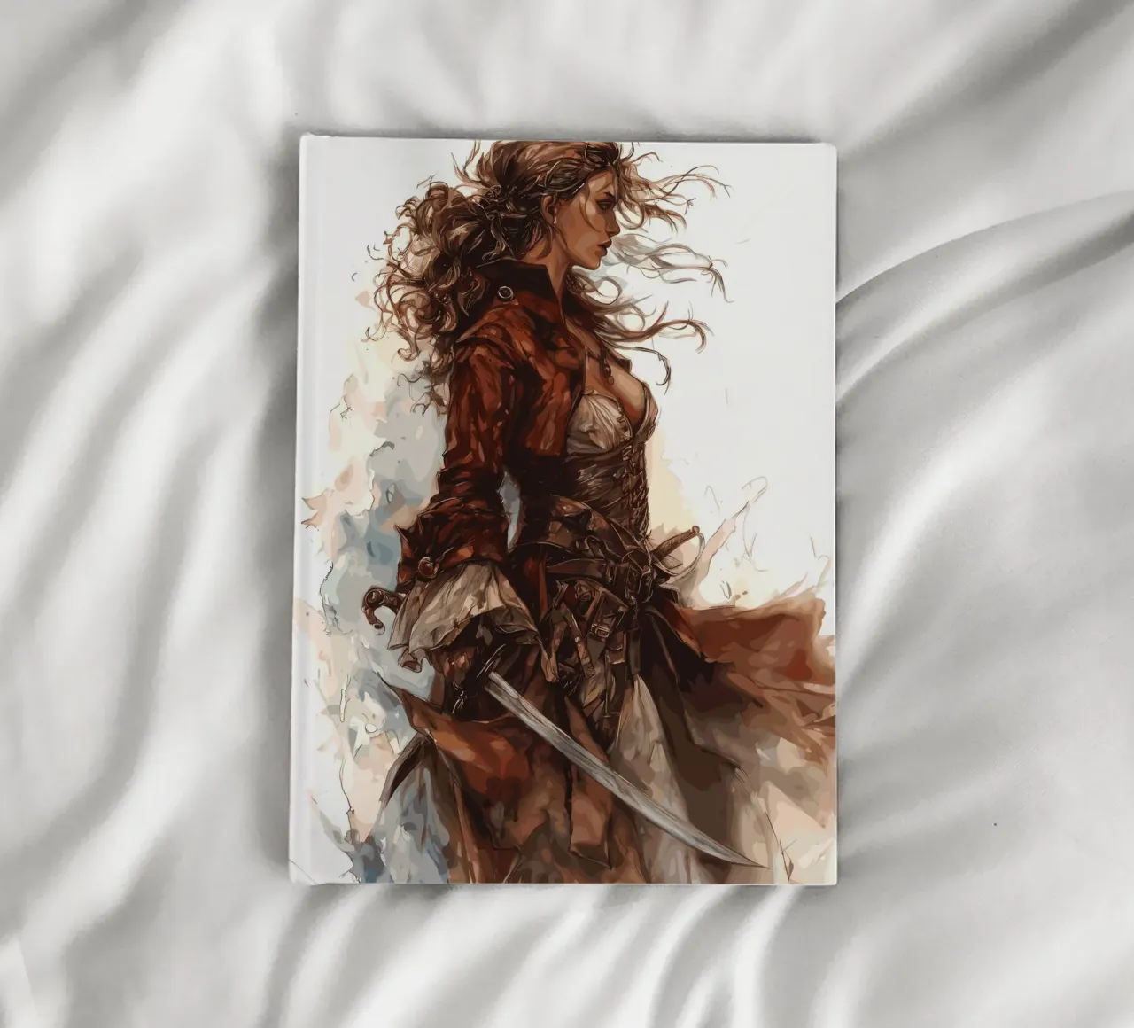 Un pirata nel vento con un atteggiamento determinato diario da pixelbull - medieval art and more