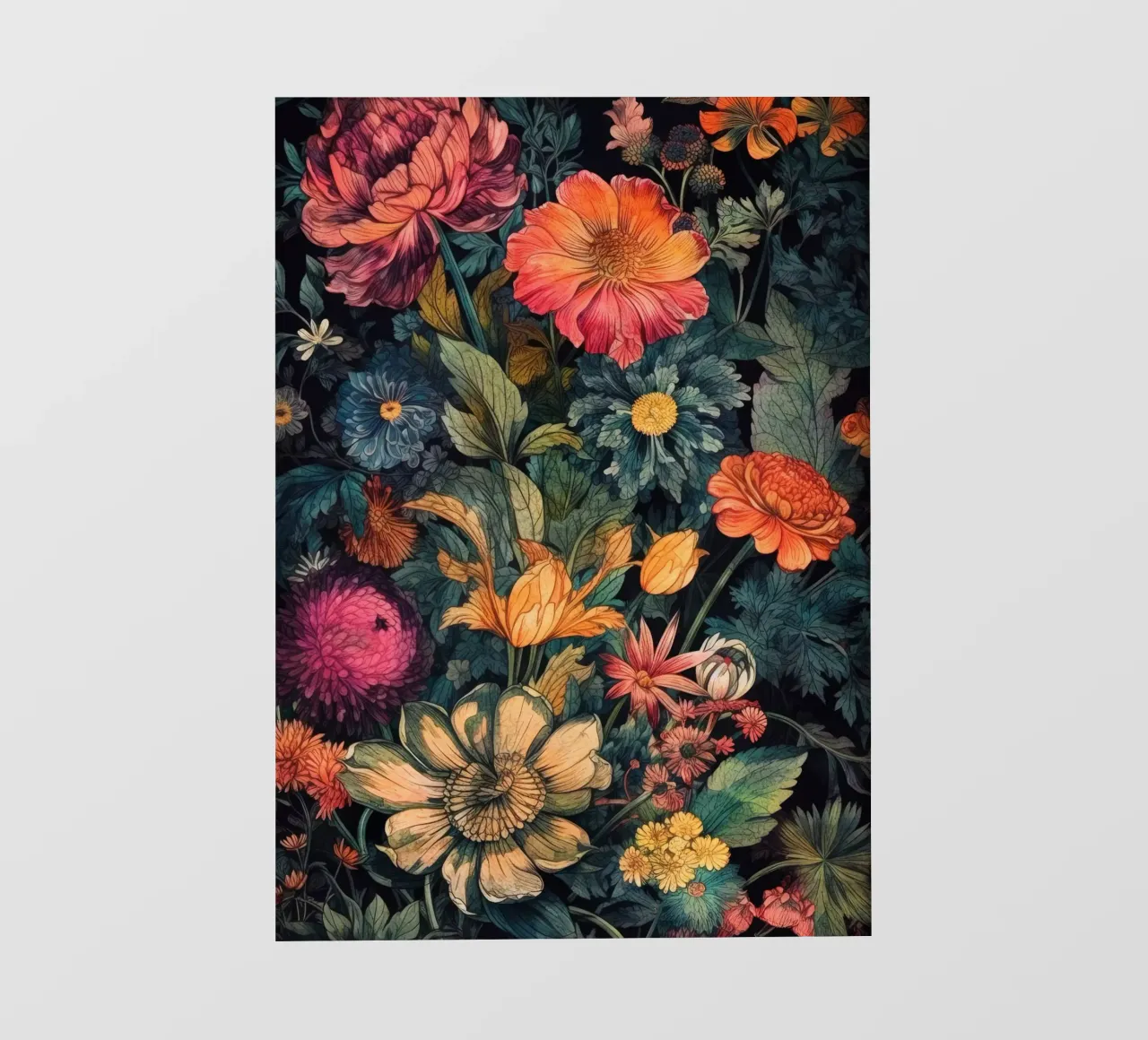 Meadow of Wild Plants dark art photo wallpaper by Justyna Jaszke JBJart
