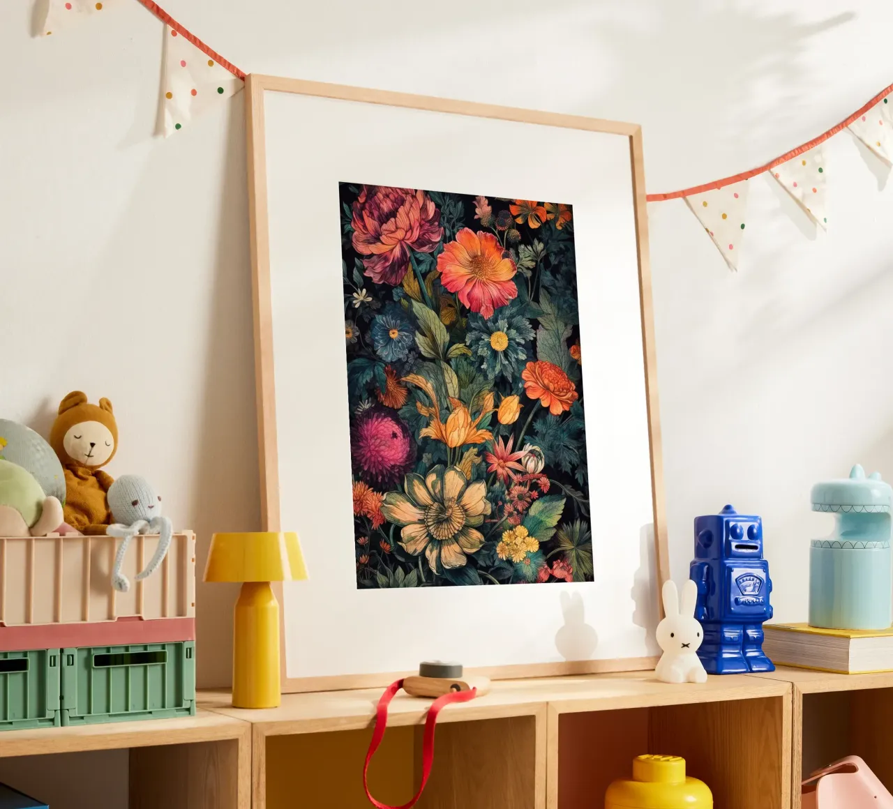 Meadow of Wild Plants dark art hahnemühle by Justyna Jaszke JBJart