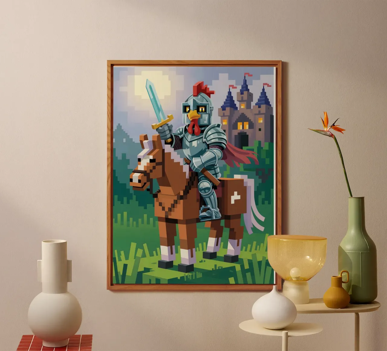 Minecraft alluminio dibond da Voxel Visionaries
