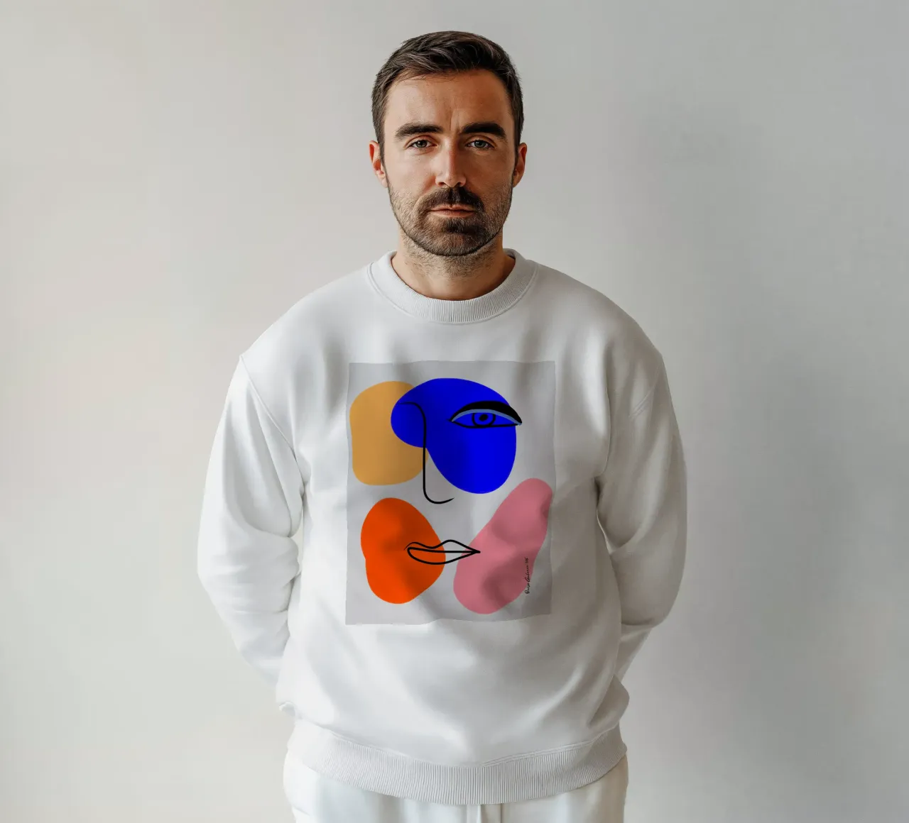 Line Art bertz felpa da Mike Leymi