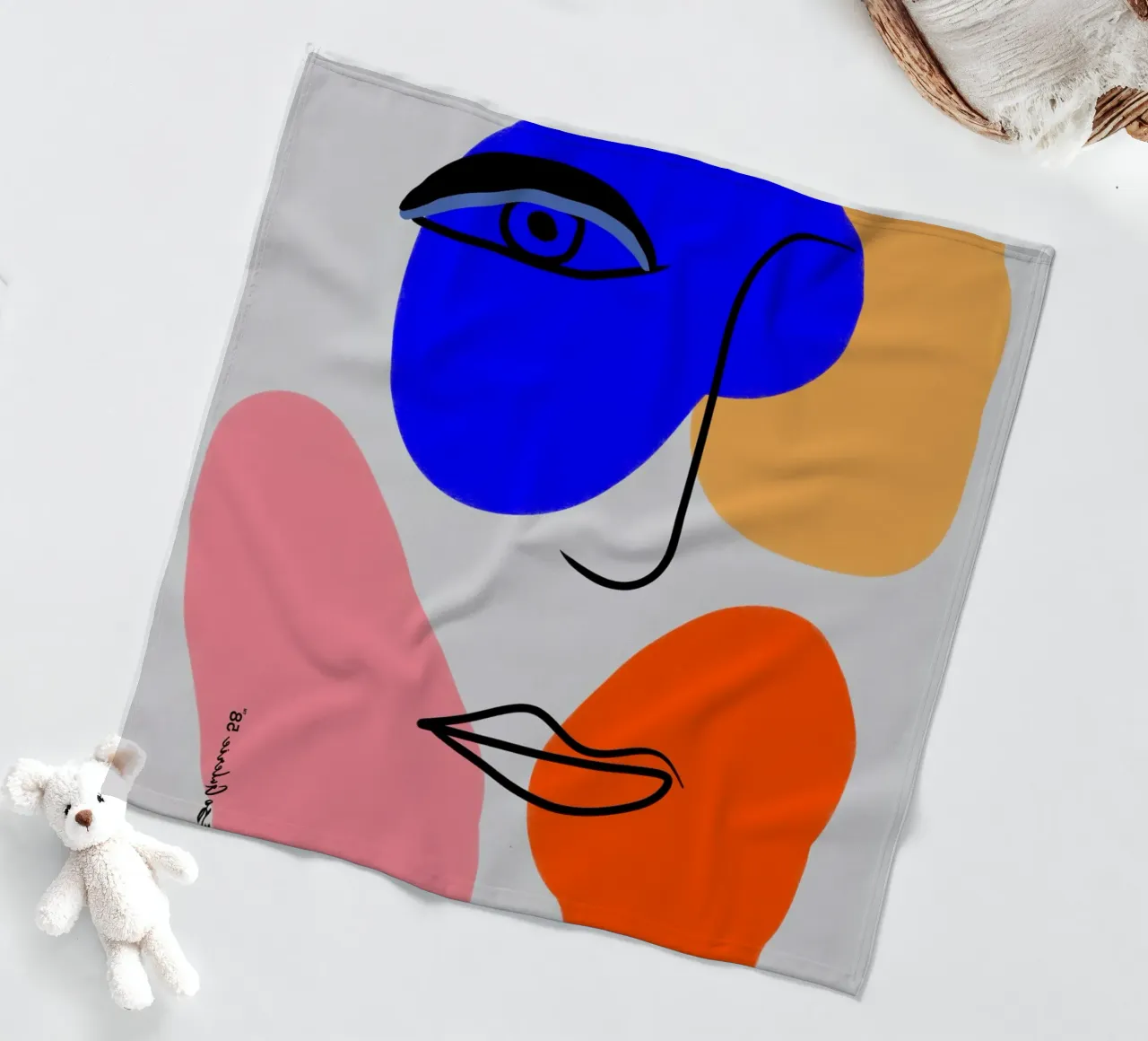 Line Art bertz coperta in pile da Mike Leymi