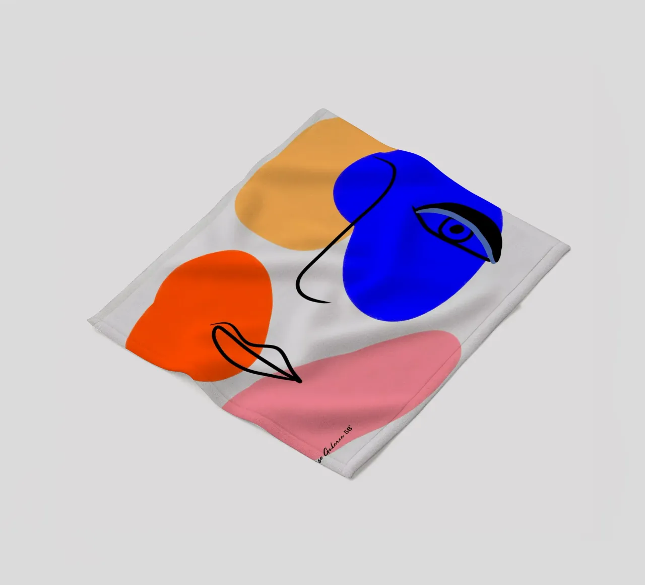 Line Art bertz coperta in pile da Mike Leymi