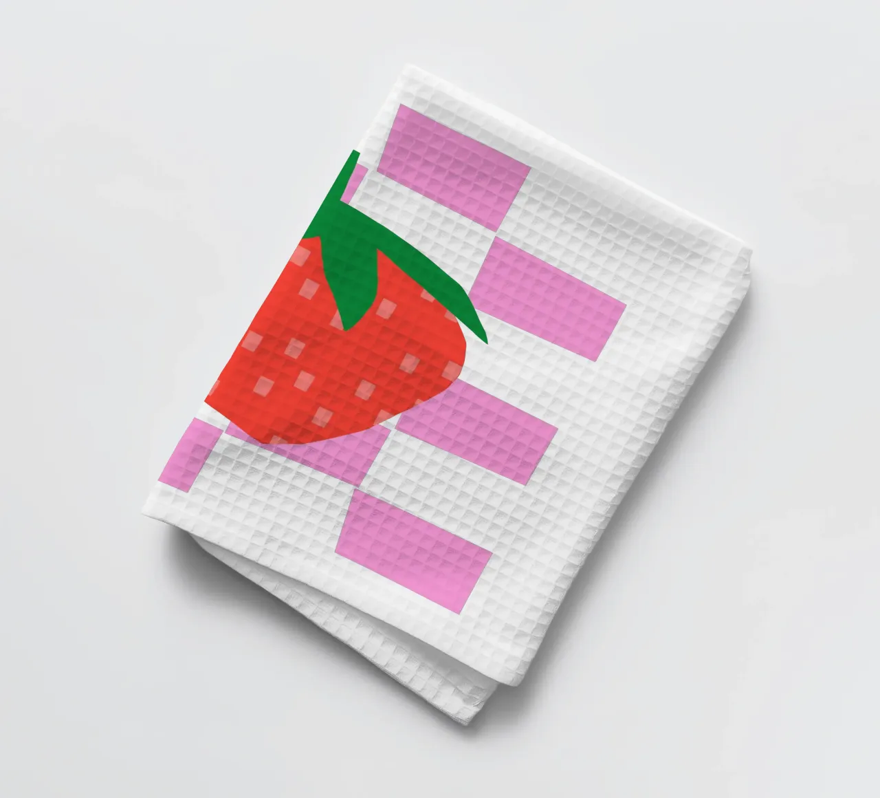 Erdbeere Checker canovaccio da cucina da Lisa Jasmin Bauer