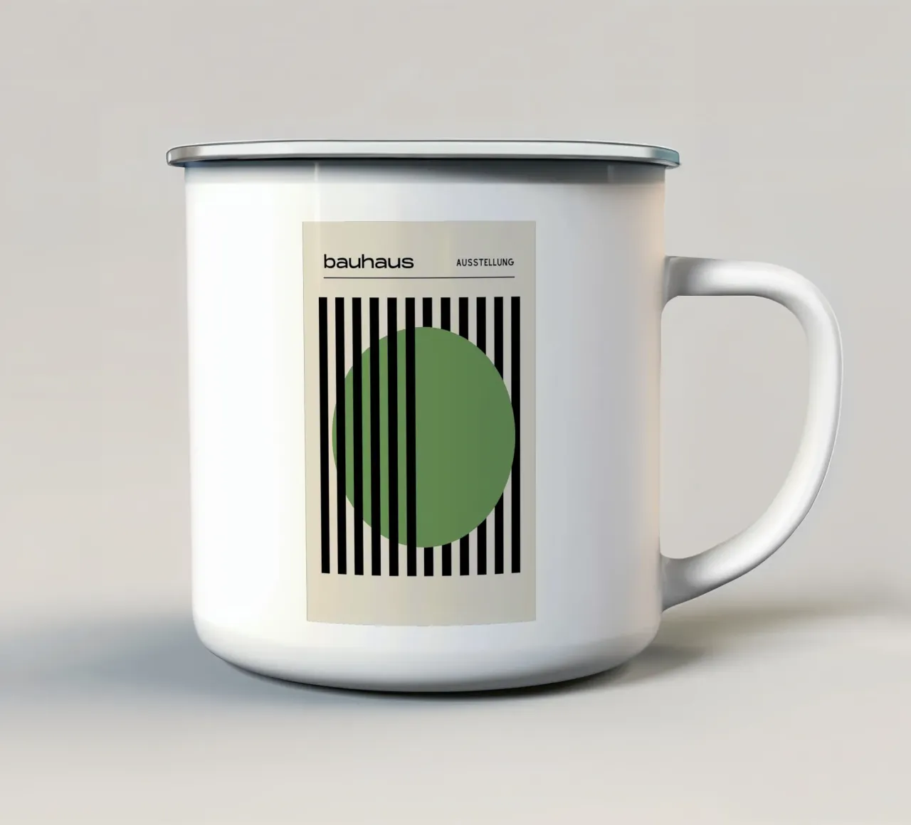 Mostra Bauhaus tazza in smalto da Narciso