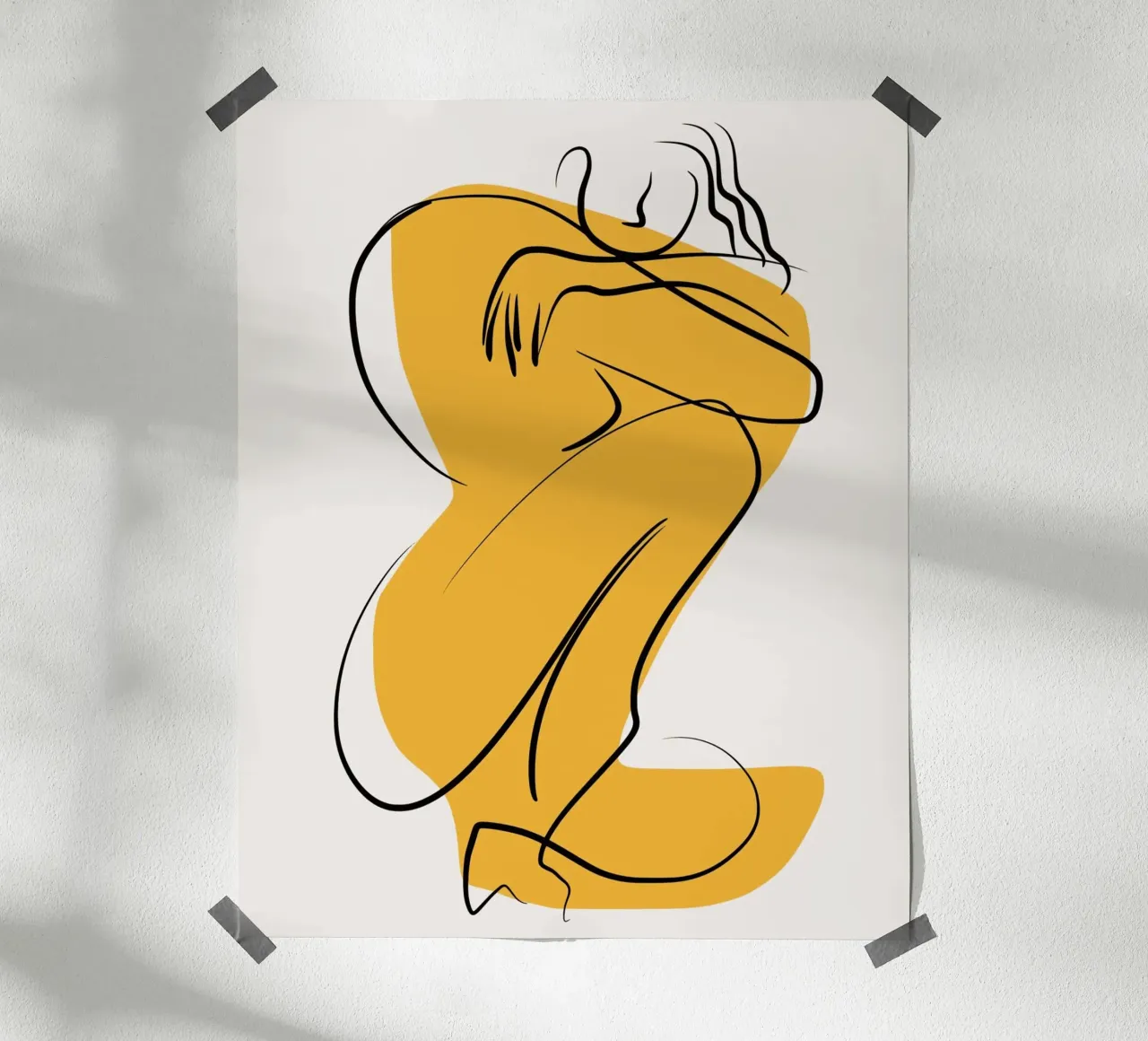 Giallo e nudo poster da Little Dean