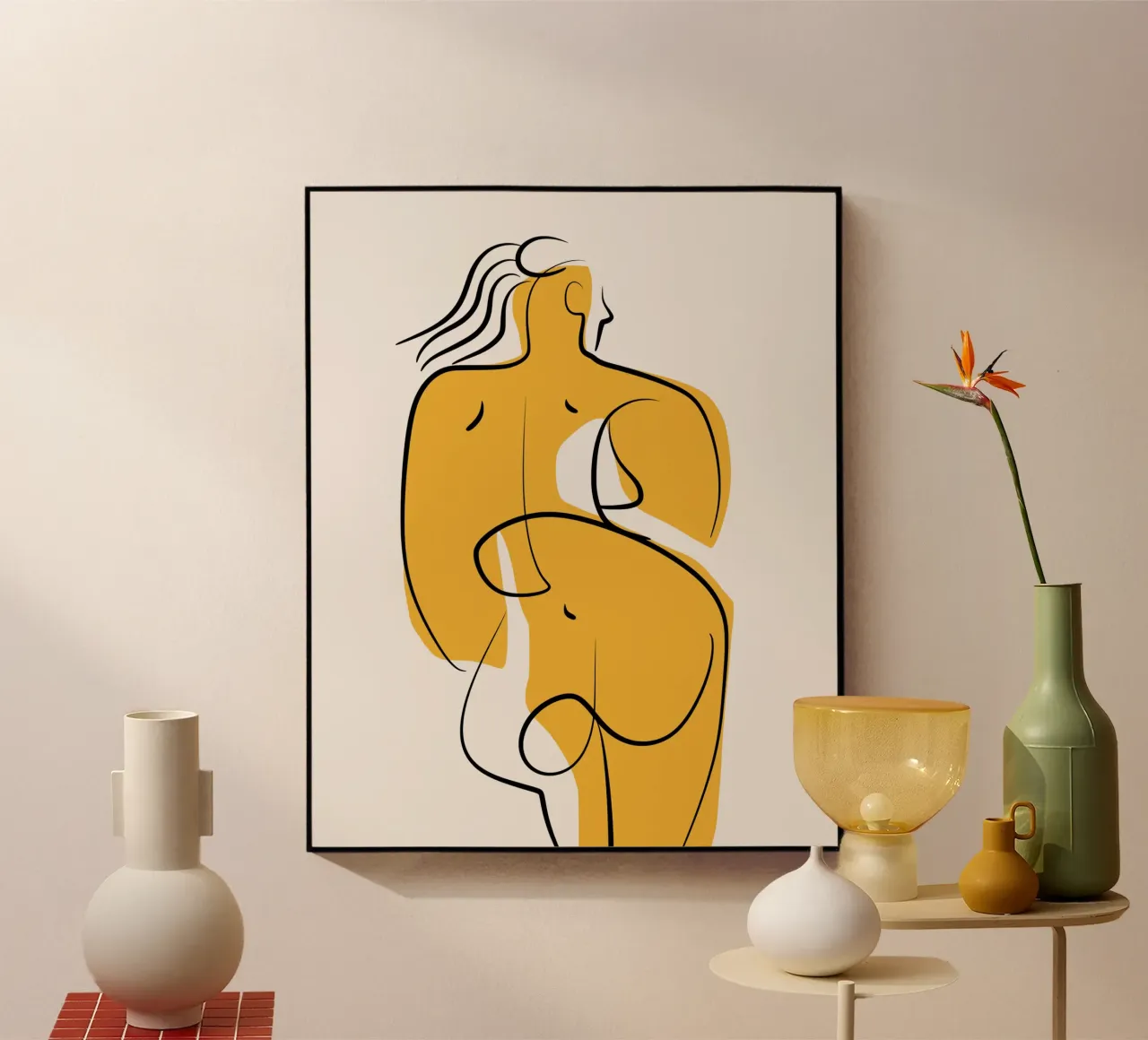 Giallo e nudo 02 plexiglass da Little Dean