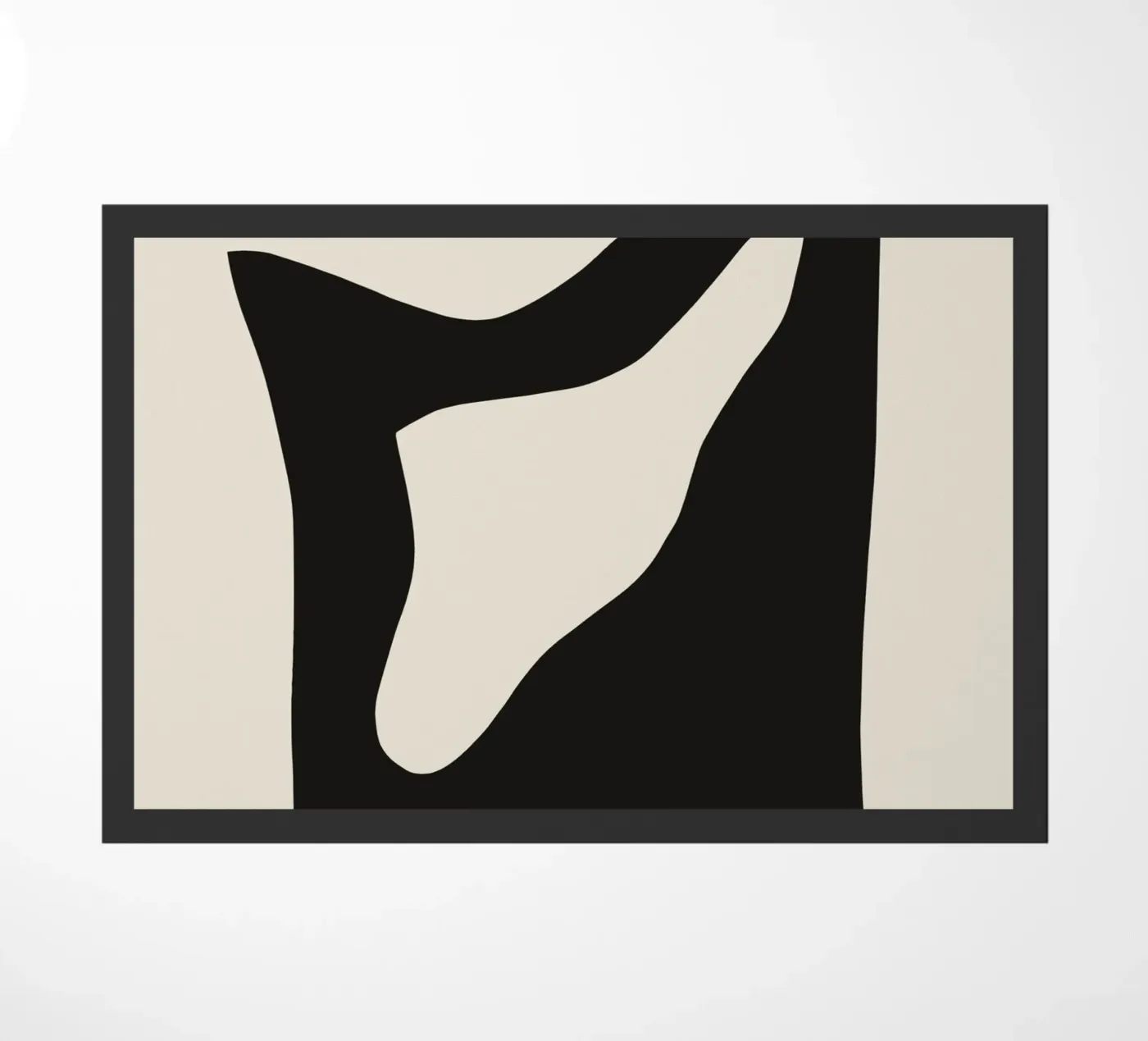 Dark abstract doormat by Little Dean