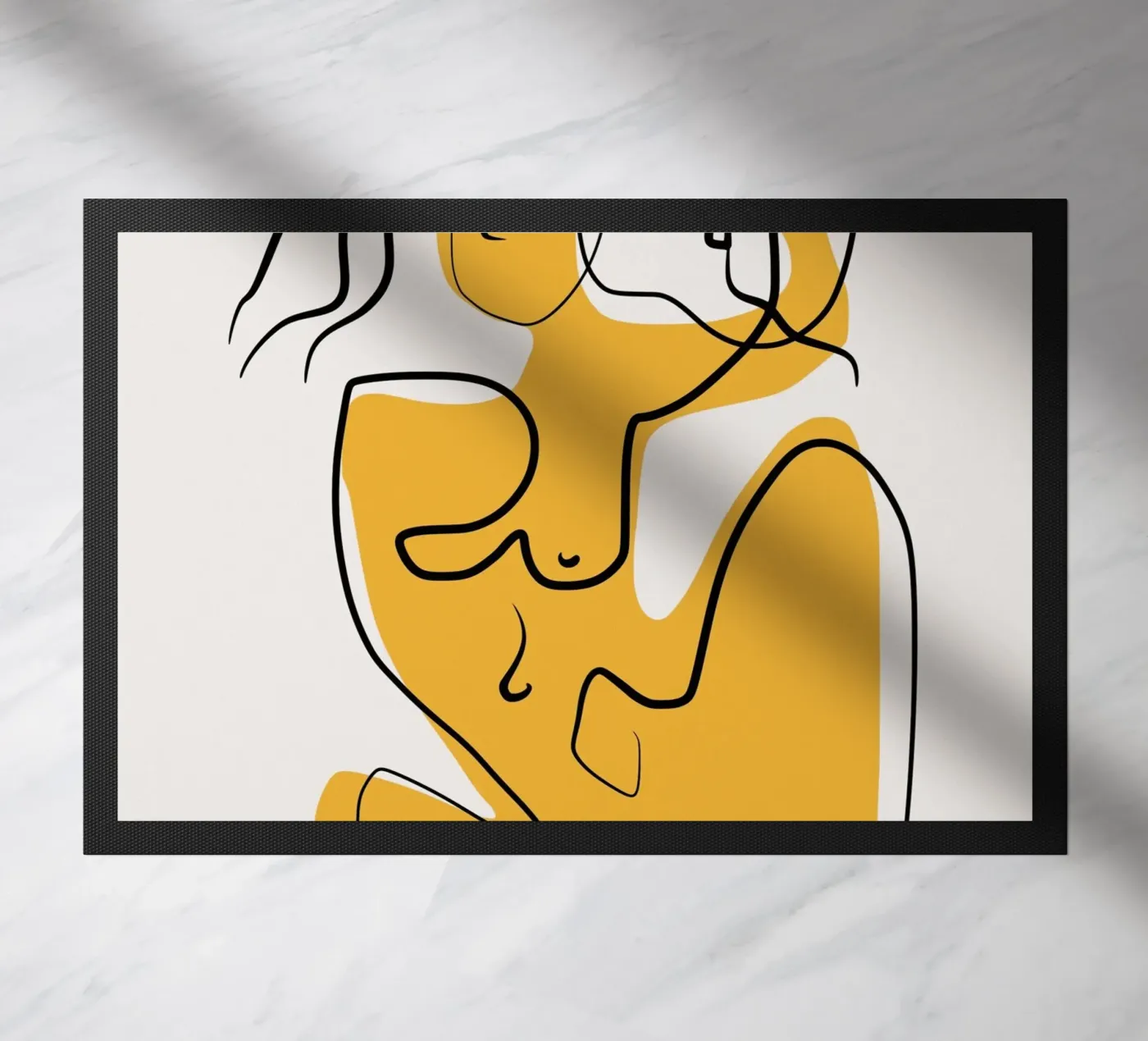 Giallo e nudo 03 zerbino da Little Dean