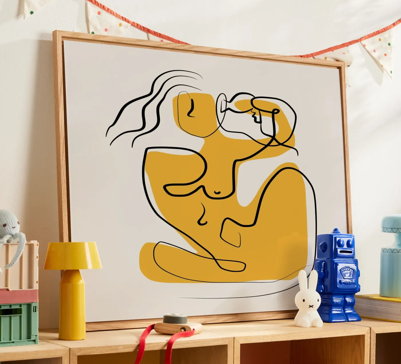 Yellow and nude 03 plexiglass da Little Dean