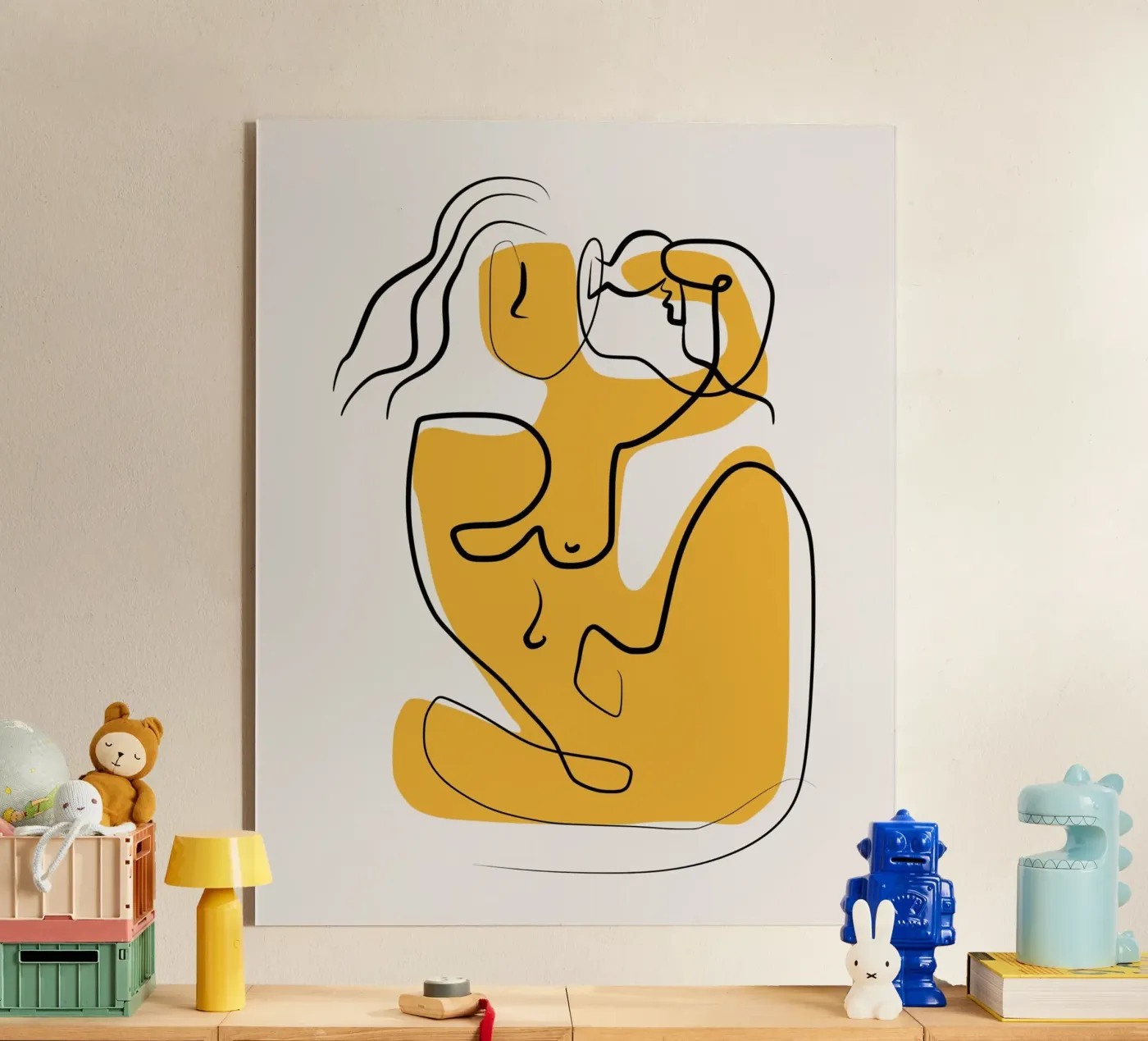 Yellow and nude 03 plexiglass da Little Dean