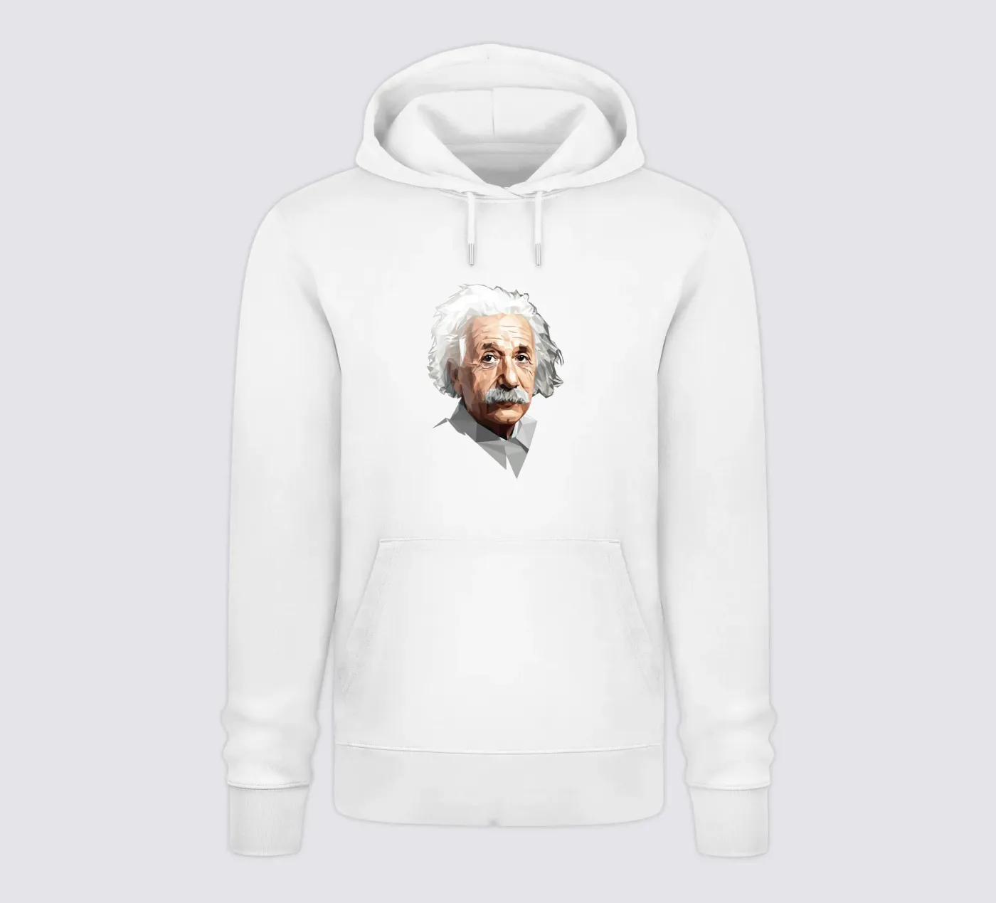 Albert Einstein Lowpoly hoodie by Low Profile