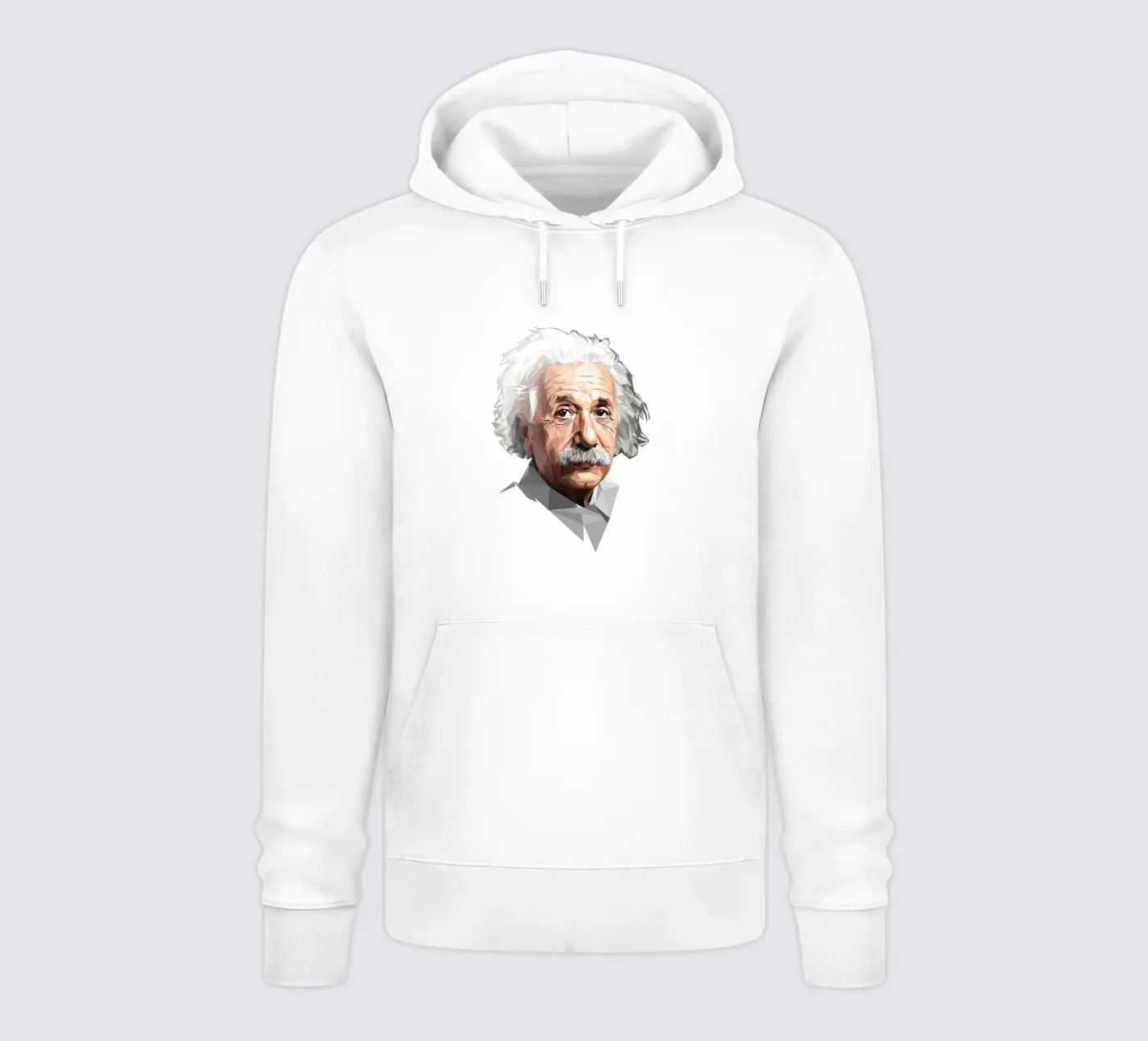 Albert Einstein Lowpoly hoodie by Low Profile