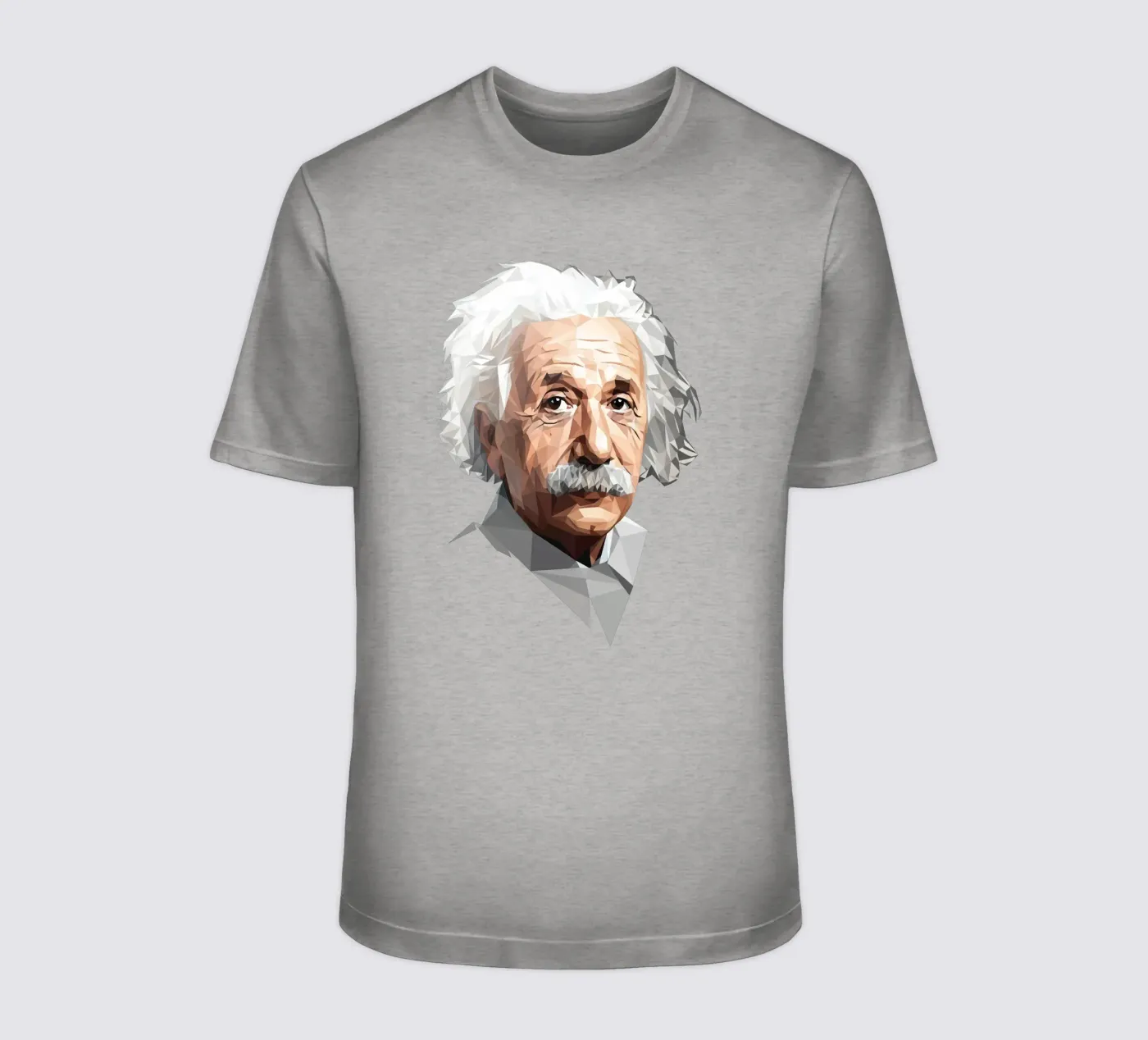Albert Einstein Lowpoly t-shirt da Low Profile