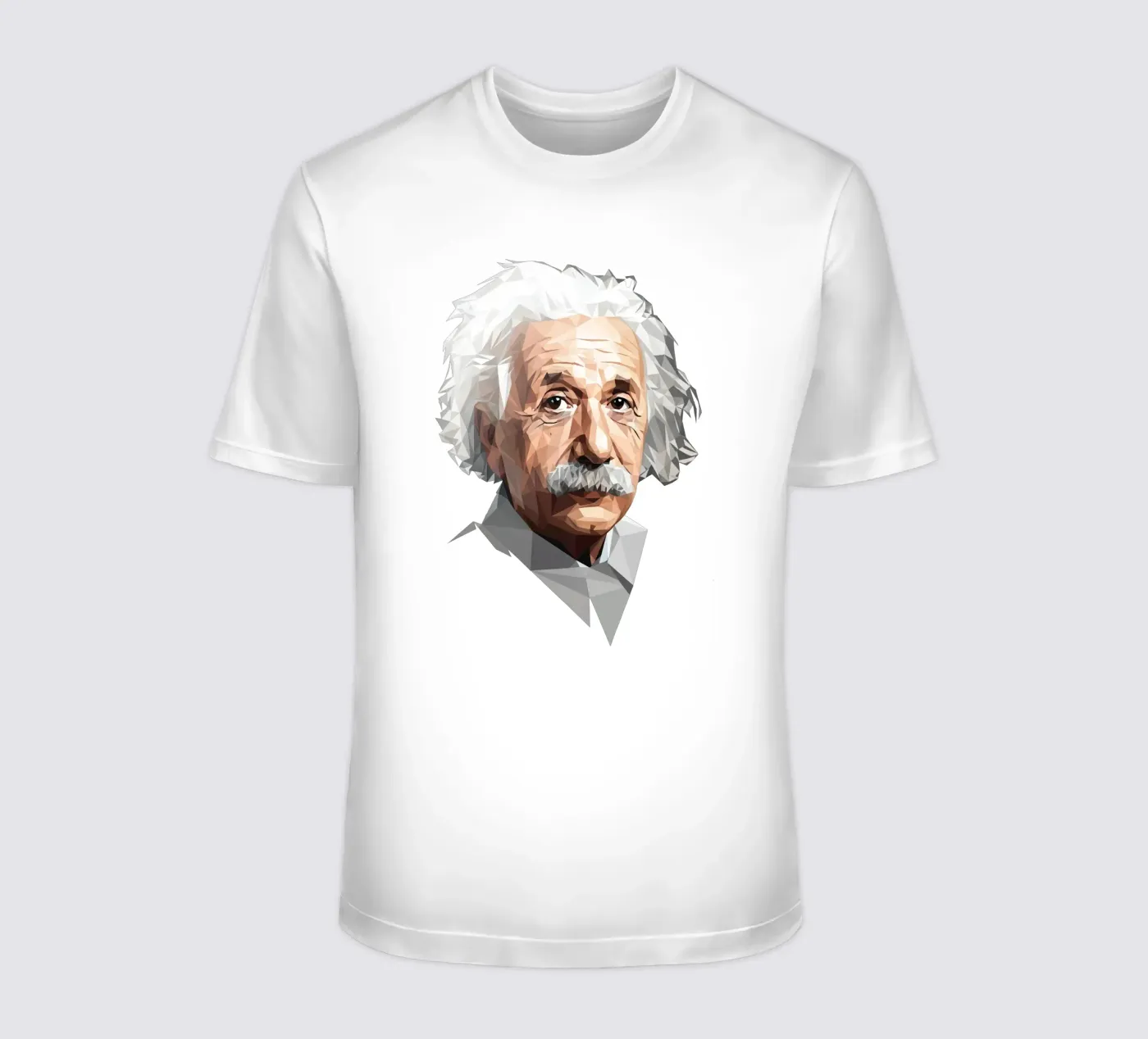 Albert Einstein Lowpoly t-shirt da Low Profile