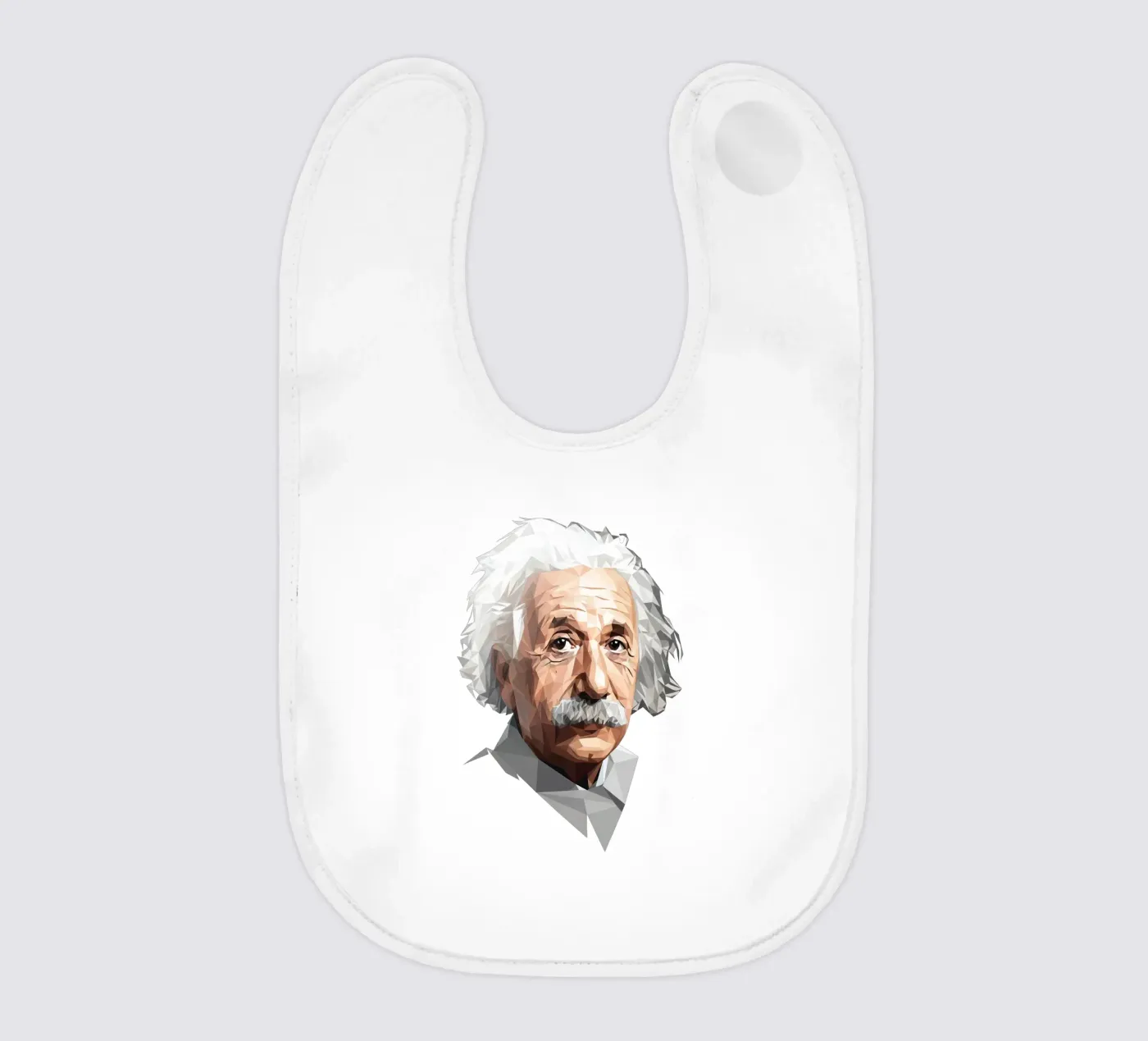 Albert Einstein Lowpoly bavaglino da Low Profile