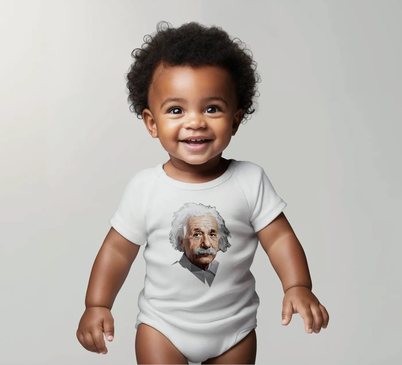 Albert Einstein Lowpoly body bébé de Low Profile